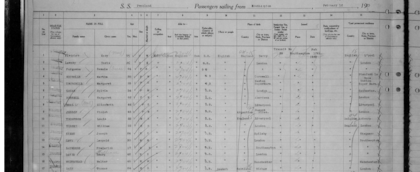 Un registro de los Estados Unidos indica que la argentina arribó a Nueva York en 1933.