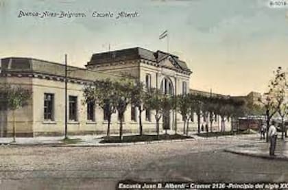 Un registro histórico de la Escuela Juan Bautista Alberdi, en Crámer 2136,