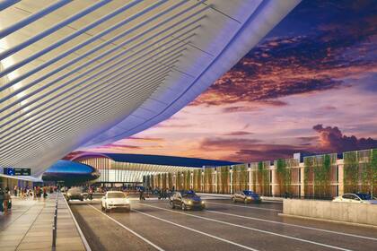 Un render de la nueva terminal