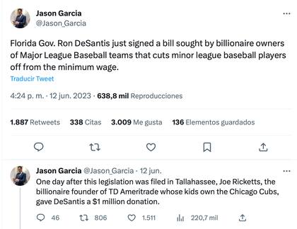 Un reportero compartió su opinión sobre la ley en Florida y causó múltiples opiniones