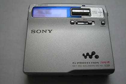 Un reproductor de minidisc de Sony