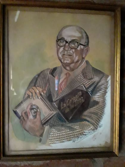 Un retrato de Di Sandro hecho por Alberto Tschischke (1902-1979), Jefe del taller de huecograbado de La Nación desde 1934.