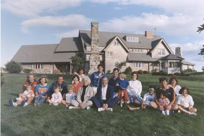 Un retrato de la familia Bush