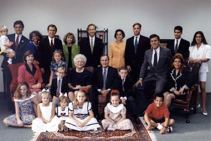 Un retrato de la familia Bush