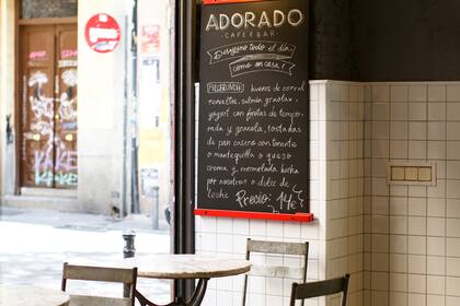 Un rincón del local de Lavapiés