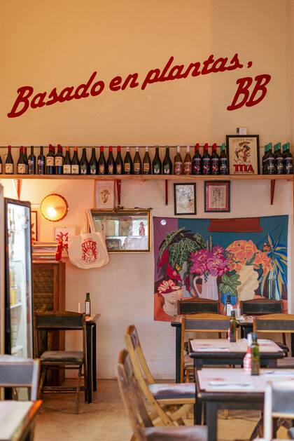 Un rincón del restaurante Tita la vedette