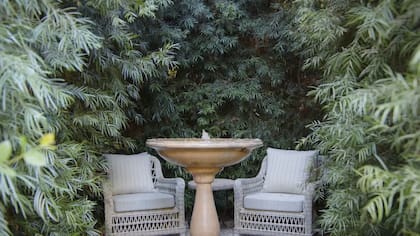 Un rincón privado en el jardín