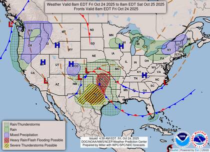 Un río atmosférico impulsado por un sistema del Pacífico impactará Washington, Oregón y el norte de California