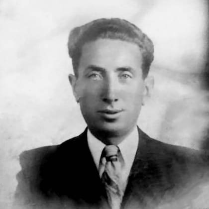 Un rretrato de juventud de Salomón Lerman, cuyo nombre en Polonia era Shlomo y en idish, Szlama, el abuelo de Adriana Lerman y protagonista del primer libro de la autora, El dolor de estar vivo