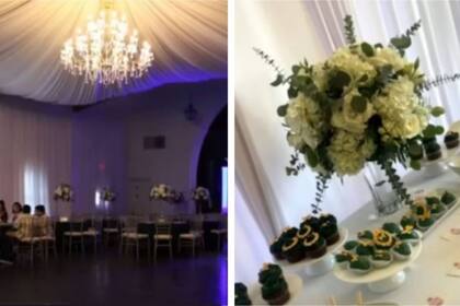 Un salón semivacío y comida desperdicia, por la ausencia de los invitados