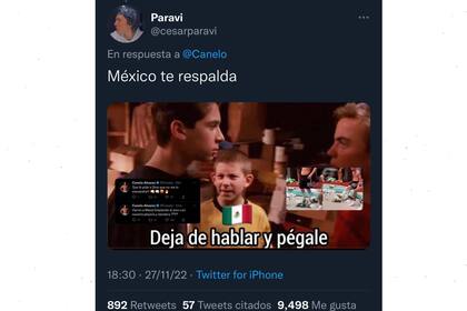 Un sector de la afición mexicana respaldó las amenazas del Canelo Álvarez