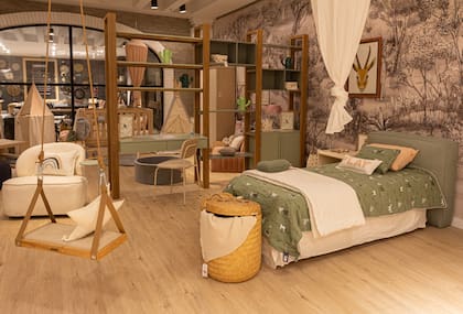 Un set de decoración de dormitorio inflantil en las tiendas Landmark