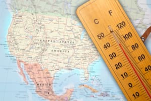 El fenómeno con un vórtice polar que se extiende en el norte y una ola de calor en el sur