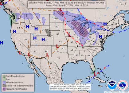 Un sistema de movimiento rápido conocido como Alberta clipper llevará una nueva ronda de clima invernal al Alto Medio Oeste y los Grandes Lagos entre la noche del jueves y el viernes