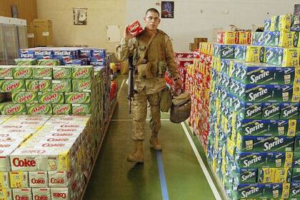 Un soldado estadounidense en Al Asad en 2004.