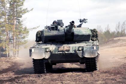 Un tanque modelo Leopard 2 A6 enviado a Finlandia