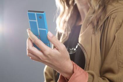 Un teléfono prototipo del Project Ara, la iniciativa de teléfono modular de Google