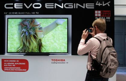 Un televisor de ultra alta definición de Toshiba