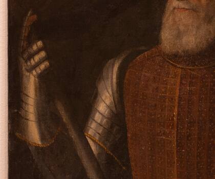 El retrato realizado por Tintoretto fue rechazado por Petorutti como una burda copia; hoy se sabe que no es cierto