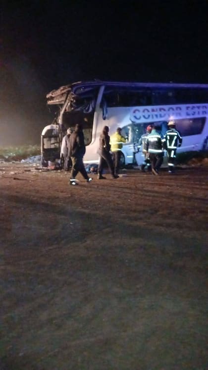Un trágico choque frontal entre un micro y un camión en la Ruta 3 dejó al menos cuatro muertos.