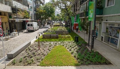 Un tramo de la calle Vera se convirtió en calle verde en Villa Crespo