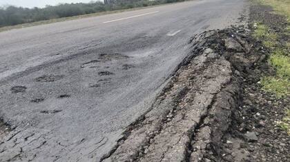 Un tramo de la ruta nacional 11, de Santa Fe al norte