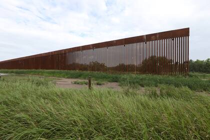 Un tramo del muro fronterizo en Texas