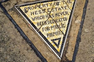 Un triángulo de mosaicos esconde una curiosa historia (Foto: Olivier Guiberteau)