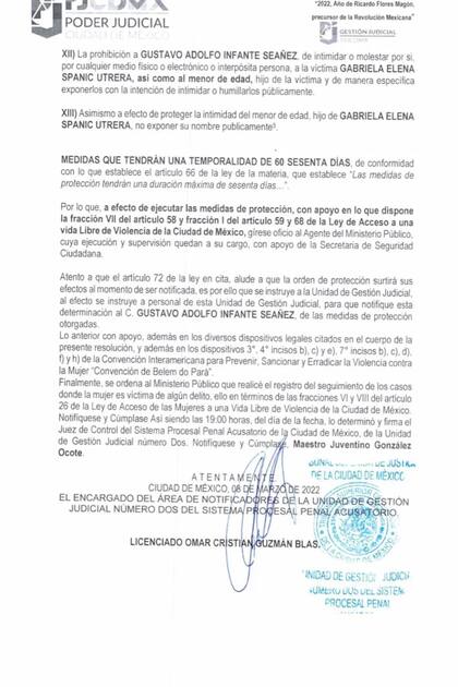 Un tribunal mexicano le prohibió a Gustavo Adolfo Infante que hablara sobre la actriz (Crédito: Instagram/@gabyspanictv)