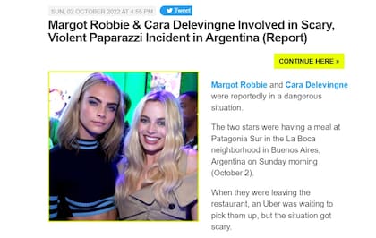 “Un Uber las estaba esperando para recogerlas, pero la situación se tornó aterradora”, relata Just Jared