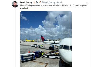 Un usuario de Twitter compartió cómo fue la colisión de los dos aviones en Miami