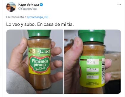 Un usuario mostró el pimentón picante caducado del año 94.