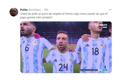 Un usuario se burló de la altura del Papu Gómez