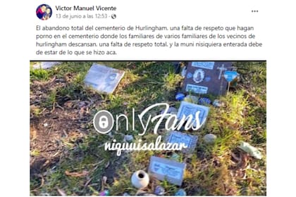 Un vecino de Hurlingham denunció el hecho en las redes sociales (Foto: Facebook Victor Manuel Vicente)