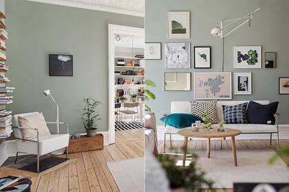 Un verde clarísimo con una cuota de gris... ¿o un gris con una cuota de verde? Éste es el juego que nombrábamos antes sobre los grises a los que se les aplica un tono para darle cierto matiz