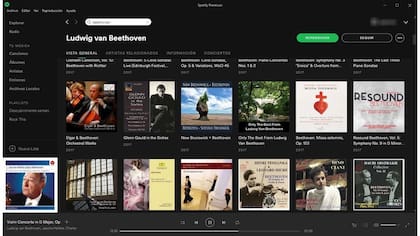 Un vistazo al catálogo de Beethoven; hay centenares de álbumes