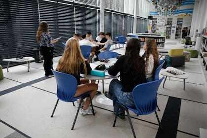 Una actividad en el Colegio Tarbut, en Núñez