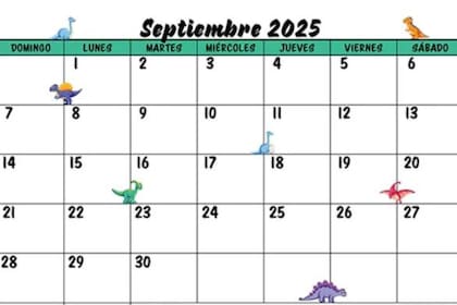 Una alternativa con dibujos infantiles para las actividades mensuales de los más chicos