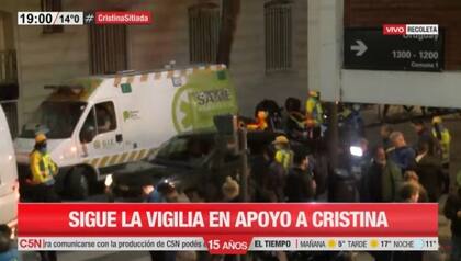 Una ambulancia del SAME de la Provincia de Buenos Aires en Recoleta