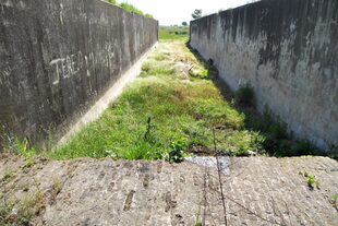 Una antigua esclusa en las cercanías de la ciudad de Junín 