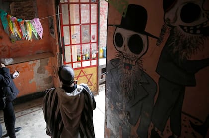 El templo de la calle Magallanes, el 8 de agosto del año pasado, cuando los miembros de la comunidad judía ingresaron al templo