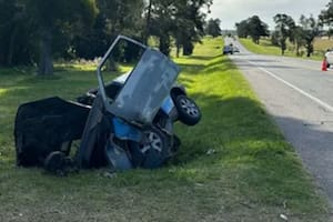 Murió una argentina en Uruguay en un accidente: el auto en que viajaba despistó y volcó