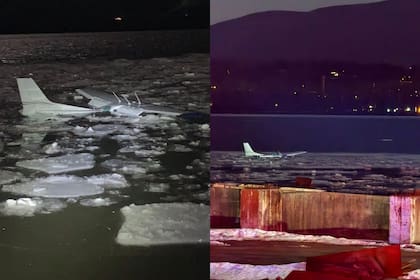 Una avioneta fue hallada en el río Hudson tras un aterrizaje de emergencia