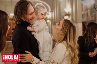 Lucía y Manuel Celasco fueron padrinos de bautismo de su hermanita Aurora