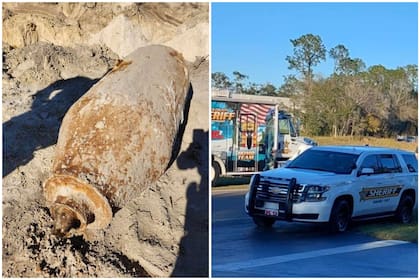 Una bomba antigua fue encontrada en Florida