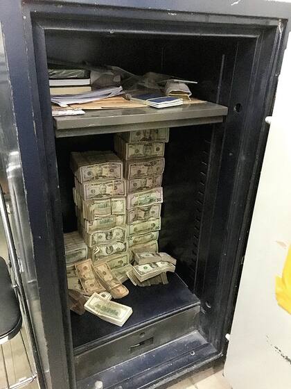 Una caja fuerte en una oficina de remesas en Hargeisa, Somalia