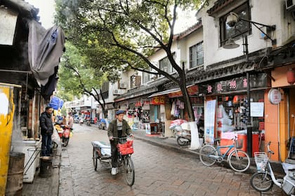 Una calle de Suzhou