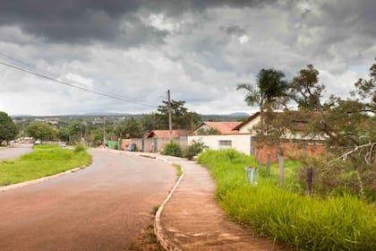 Una calle de Alto Paraíso.