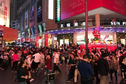 Una calle de Shenzhen, la ciudad tecnológica de China