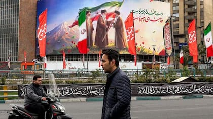 Una calle de Teherán, esta semana